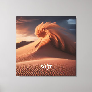 Gepersonaliseerde Desert Sandstorm / Dust Storm Canvas Afdruk