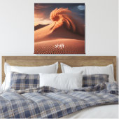 Gepersonaliseerde Desert Sandstorm / Dust Storm Canvas Afdruk (Insitu (Slaapkamer))