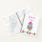 Gepersonaliseerde dessert notitieboek (Binnen)