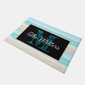 Gepersonaliseerde deurmat strand (Schuin)