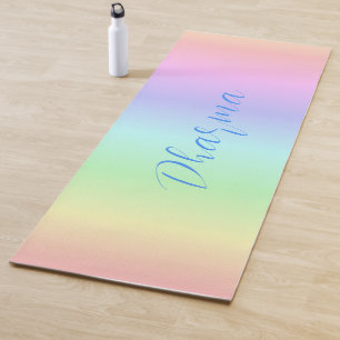 Gepersonaliseerde Dharma heldere regenboog kleuren Yogamat