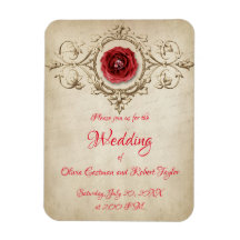 Gepersonaliseerde diamantring en rode roos