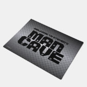 Gepersonaliseerde Diamondplate Pattern Man Cave Deurmat (Schuin)