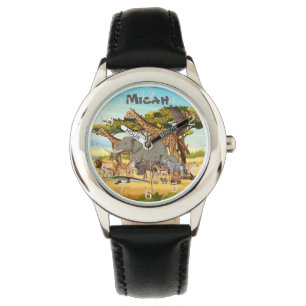 Gepersonaliseerde dieren van Afrika Horloge