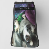 Gepersonaliseerde dierenfoto golfheadcover (Draai 90)