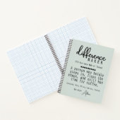 Gepersonaliseerde Difference Maker Definition Jour Notitieboek (Binnen)