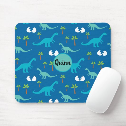 Gepersonaliseerde Dino Fun Mousepad Muismat (Met muis)
