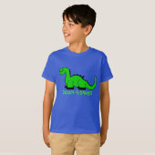 Gepersonaliseerde Dinosaur Birthday-A-Saurus T-shirt (Voorkant volledig)