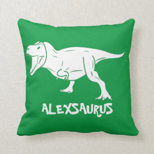 Gepersonaliseerde Dinosaur Pillow, Gift for Kids,  Kussen