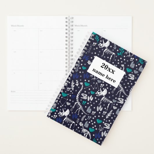 Gepersonaliseerde Dinosaur Planner voor Kinderen (Display)