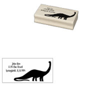 Gepersonaliseerde Dinosaurus Adresstempel - Custom Rubberstempel (Gestempeld)