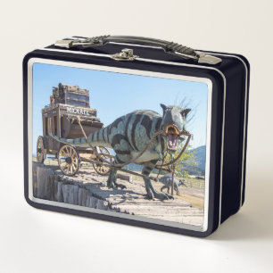 Gepersonaliseerde Dinosaurus Stagecoach Lunch Box