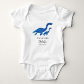 Gepersonaliseerde dinosaurus vader en baby romper (Voorkant)