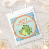 Gepersonaliseerde Dinosaurus Verjaardagsfeestje Fa Bedankzakje (Geknipt)