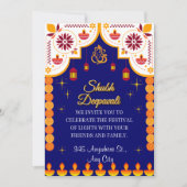 Gepersonaliseerde Diwali Invitation Kaart (Voorkant)