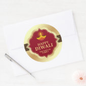 Gepersonaliseerde Diwali Sticker (Envelop)