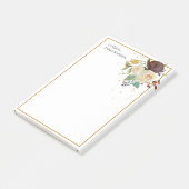 Gepersonaliseerde docent grenst aan herfst Rozen Post-it® Notes (Schuin)