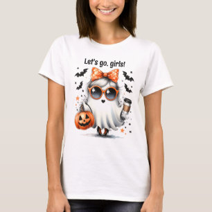 Gepersonaliseerde docent "Let's go girls" spook He T-shirt