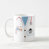 Gepersonaliseerde Doctor Gift Mok met Lab Coat & N (Links)