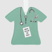 Gepersonaliseerde Doctor Gift Ornament (achterkant)