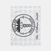Gepersonaliseerde Doctor Gift voor Afstuderen & Af Fleece Deken (Voorkant)