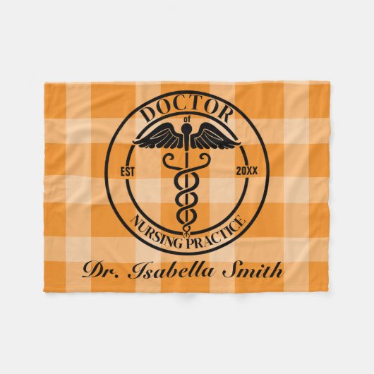 Gepersonaliseerde Doctor Gift voor Afstuderen & Af Fleece Deken (Voorkant (Horizontaal))
