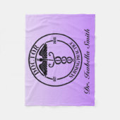 Gepersonaliseerde Doctor Gift voor Afstuderen & Af Fleece Deken (Voorkant)