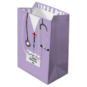 Gepersonaliseerde Doctor Medium Gift Bag Medium Cadeauzakje (Achterkant Gekanteld)
