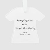 Gepersonaliseerde Doctor Ornament (achterkant)