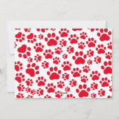 Gepersonaliseerde Dog Christmas Afbeelding Custom Feestdagenkaart (Achterkant)