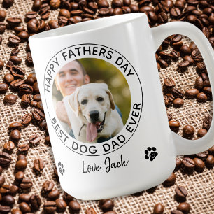 Gepersonaliseerde Dog Dad Vaderdag Pet Foto Koffiemok