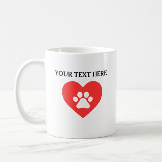 Gepersonaliseerde Dog Pet Lover Eigenaar Mok (Links)