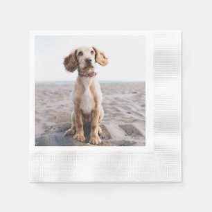 Gepersonaliseerde Dog Photo Napkin Gift voor Honde Servet