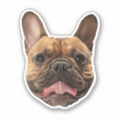 Gepersonaliseerde Dog Stickers aangepaste Dog Face (Voorkant)