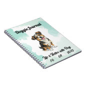 Gepersonaliseerde Doggie Journal – Aangepaste datu Notitieboek (Rechterzijde)