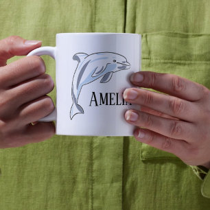 Gepersonaliseerde DOLFIJN van kind Koffiemok
