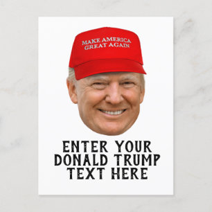 GEPERSONALISEERDE DONALD TRUMP MAGA BRIEFKAART