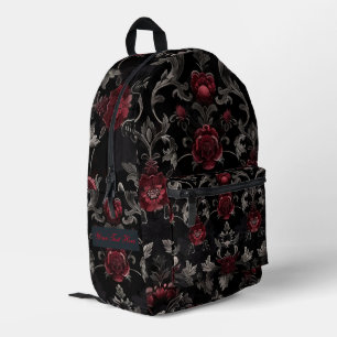 Gepersonaliseerde donkere tuin bedrukte rugzak