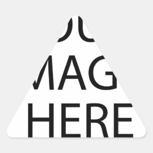 Gepersonaliseerde Douane Uw Eigen Foto Driehoek Sticker