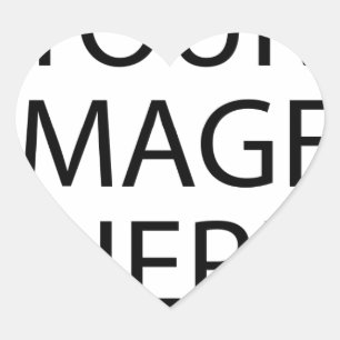 Gepersonaliseerde Douane Uw Eigen Foto Hart Sticker