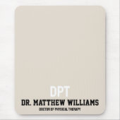 Gepersonaliseerde DPT Doctor of Physical Therapy G Muismat (Voorkant)