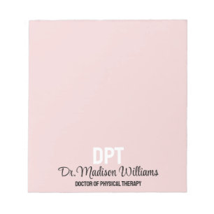 Gepersonaliseerde DPT Doctor of Physical Therapy G Notitieblok
