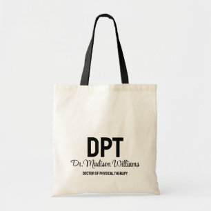 Gepersonaliseerde DPT Doctor of Physical Therapy G Tote Bag
