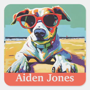 Gepersonaliseerde draak stickers kleurrijk