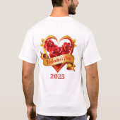 Gepersonaliseerde Dragon Love Mok Voeg Love Name t T-shirt (Achterkant)