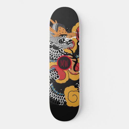 Gepersonaliseerde drakenskateboard skateboard (Voorkant)