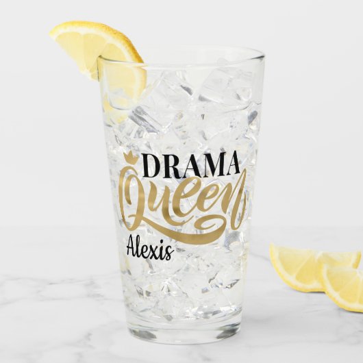 Gepersonaliseerde drama Queen Glas (Voorkant ijs)
