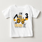 Gepersonaliseerde drie 3e verjaardag constructie (Voorkant)