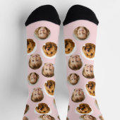 Gepersonaliseerde drie-foto gezicht Sokken | Aange (Top)