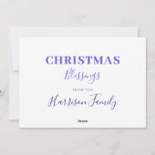 Gepersonaliseerde drie wijze Mannen waterverf Feestdagenkaart (Achterkant)